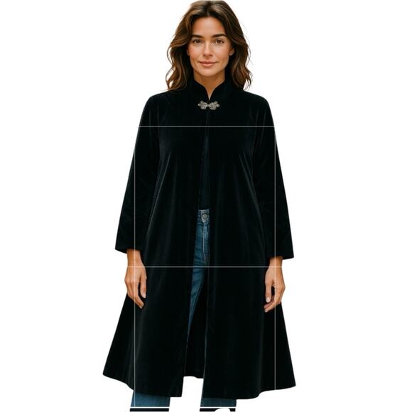 Vintage Prata Women’s Cape Halloween Velvet Swing Coat Size Small - Picture 13 of 14